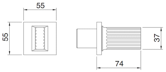 Rubinetterie Treemme 3M Kea RWIT 7A40 CC KO + RWIT 7A40 ZZ 02 Rubinetto D'Arresto 1/2” Monoforo Installazione Parete 1 Manopola In Ottone Materiale Ottone Finitura Cromata Parte Interna Esterna Incluse