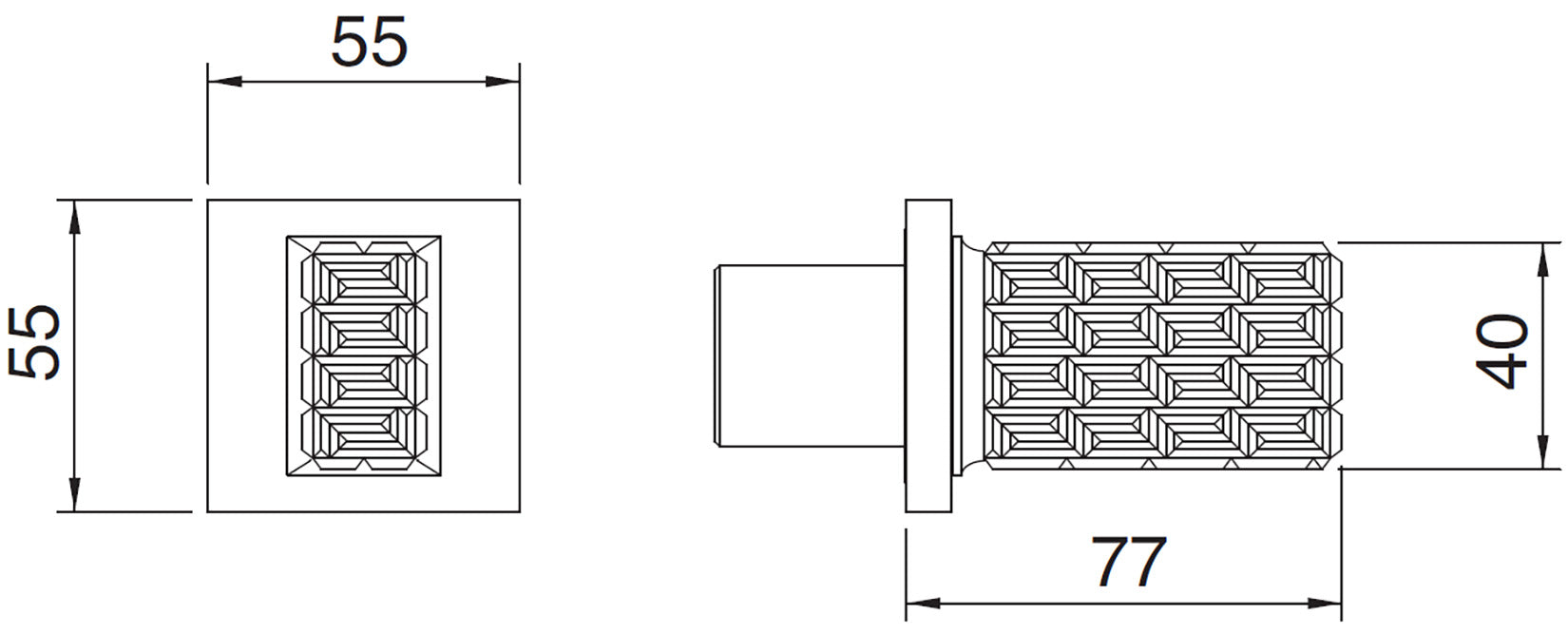Rubinetterie Treemme 3M Kea RWIT 7A40 CC RO + RWIT 7A40 ZZ 01 Rubinetto D'Arresto 1/2” Monoforo Installazione Parete 1 Manopola In Cristallo Trasparente Materiale Ottone Finitura Cromata Parte Interna Esterna Incluse