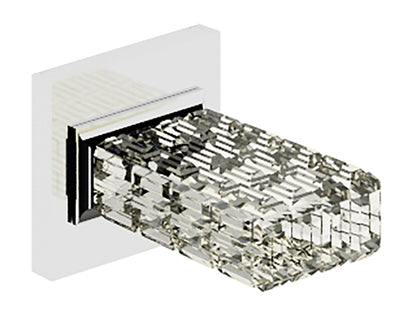 Rubinetterie Treemme 3M Kea RWIT 7A40 CC RO + RWIT 7A40 ZZ 01 Rubinetto D'Arresto 1/2” Monoforo Installazione Parete 1 Manopola In Cristallo Trasparente Materiale Ottone Finitura Cromata Parte Interna Esterna Incluse