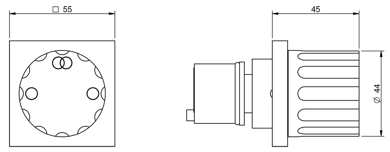 Rubinetterie Treemme 3M Kea RWIT 7AD5 CC 01 + RWIT 7AD5 ZZ 01 Rubinetto D'Arresto Deviatore Incasso 2 Uscite Monoforo Installazione Parete 1 Manopola Materiale Ottone Finitura Cromata Parte Interna Esterna Incluse