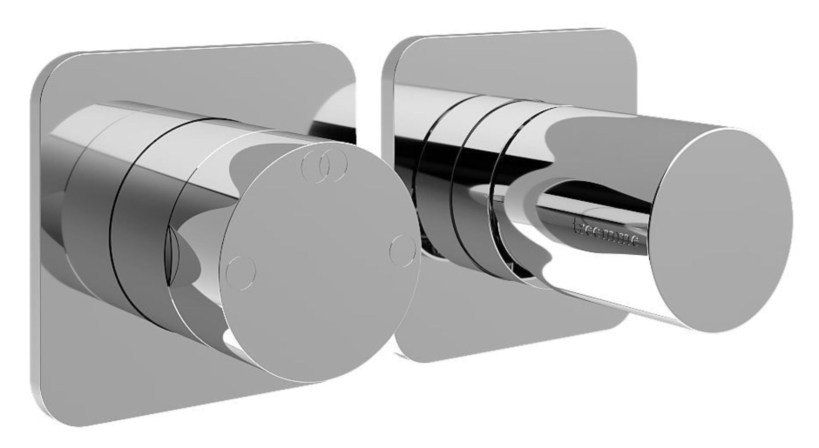 Rubinetterie Treemme 3M Nanotech RWIT 54F2 CC 03 + RWIT 22A2 ZZ 01 Miscelatore Monocomando Doccia Incasso Muro Con Deviatore 2 Uscite Meccanico Due Fori 1 Leva Posizione Orizzontale Staffa Per Cartongesso Ottone Cromata Parte Interna Esterna Incluse