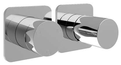 Rubinetterie Treemme 3M Nanotech RWIT 54F3 CC 03 + RWIT 22A2 ZZ 01 Miscelatore Monocomando Doccia Incasso Muro Con Deviatore 3 Uscite Meccanico Due Fori 1 Leva Posizione Orizzontale Staffa Per Cartongesso Ottone Cromata Parte Interna Esterna Incluse
