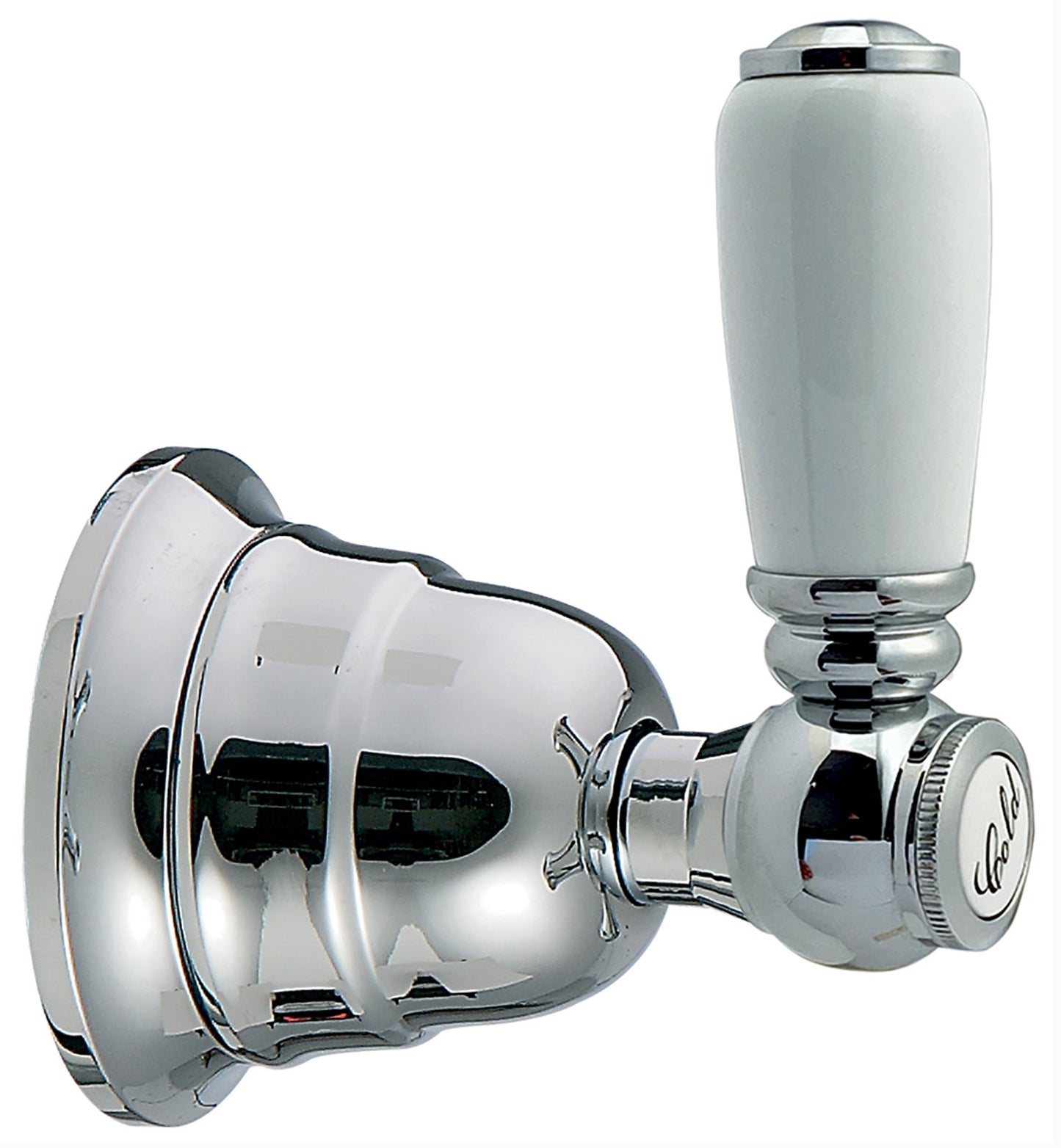 Rubinetterie Treemme 3M Old Italy Sogno RWIT 4462 CC 41 + RWIT 4462 ZZ 72 Rubinetto D'Arresto Deviatore Ad Incasso a 2 Uscite Installazione Parete Monoforo Materiale Ottone Finitura Cromata 1 Leva Ceramica Bianco Parte Interna Esterna Incluse