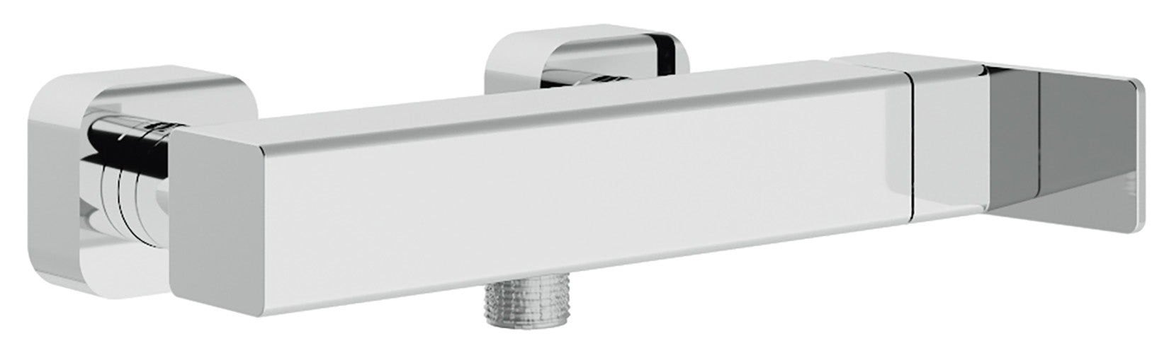 Rubinetterie Treemme 3M Pa36 IT 8B56 CC QF ZZ Miscelatore Meccanico Monocomando Esterno Doccia Muro 1 Via 2 Fori 1 Leva Materiale Ottone Finitura Cromata