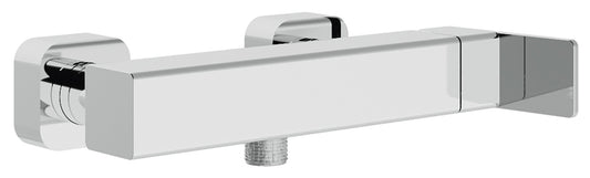 Rubinetterie Treemme 3M Pa36 IT 8B56 CC QF ZZ Miscelatore Meccanico Monocomando Esterno Doccia Muro 1 Via 2 Fori 1 Leva Materiale Ottone Finitura Cromata