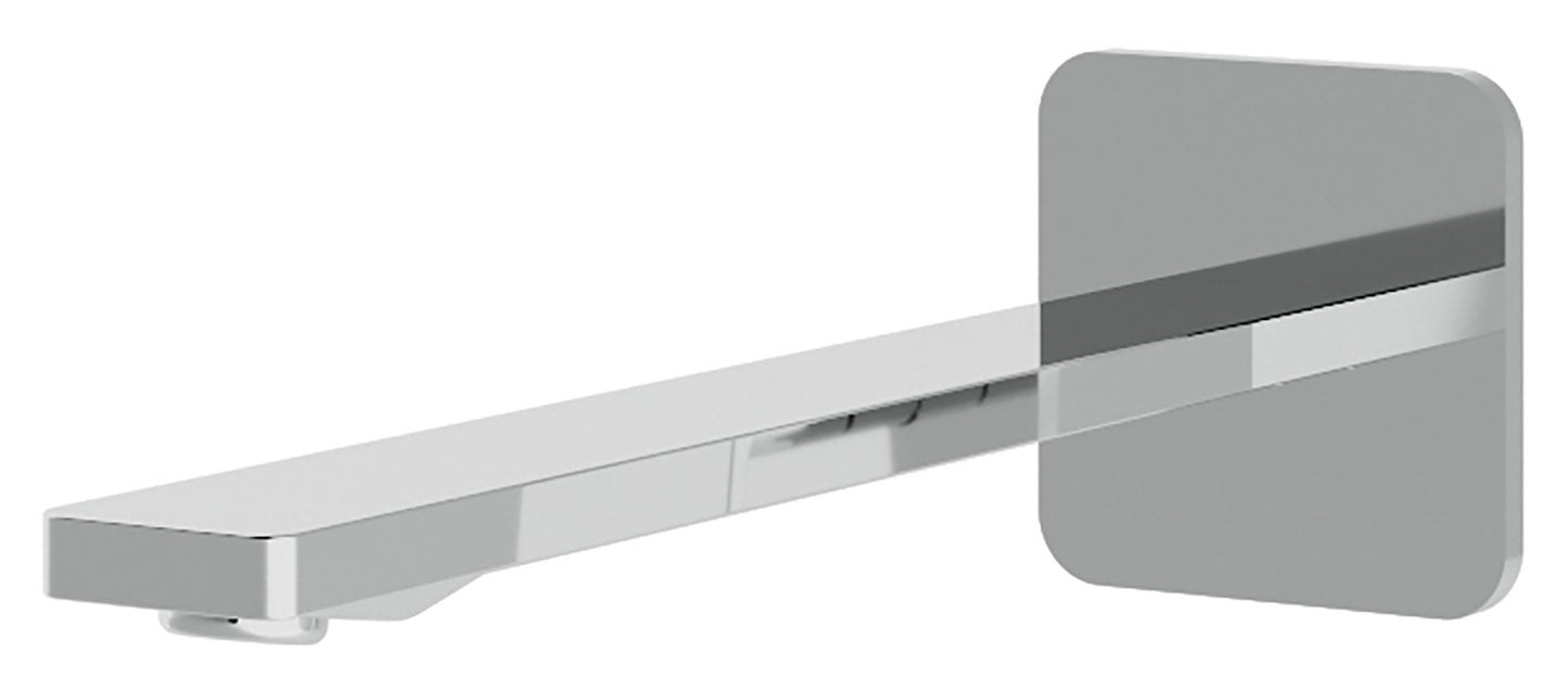 Rubinetterie Treemme 3M Pa36 IT 8B61 CC ZZ HF Bocca a Muro Per Vasca 235 mm Getto Erogazione Uscita Acqua Installazione Parete Materiale Ottone Finitura Cromata Stile Moderno Monoforo Lunghezza 252 mm Portata Acqua 22 Litri Al Minuto