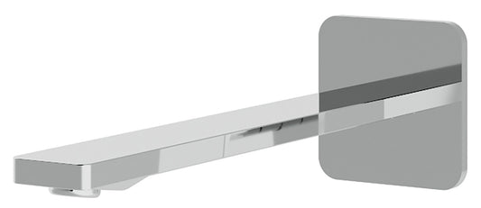 Rubinetterie Treemme 3M Pa36 IT 8B61 CC ZZ HF Bocca a Muro Per Vasca 235 mm Getto Erogazione Uscita Acqua Installazione Parete Materiale Ottone Finitura Cromata Stile Moderno Monoforo Lunghezza 252 mm Portata Acqua 22 Litri Al Minuto