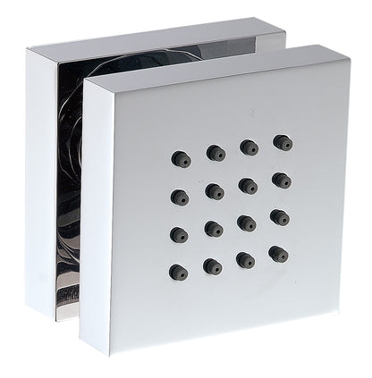 Rubinetterie Treemme 3M Pa36 IT RTBR 278 CC Soffione Doccia Laterale A Parete Materiale Metallo Finitura Cromata Forma Quadra Misura 65x65 mm