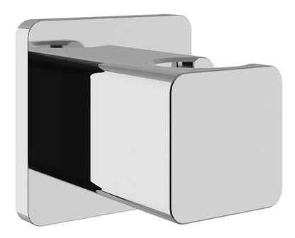 Rubinetterie Treemme 3M Pa36 RWIT 8B00 CC 06 Gancio Fisso a Muro Attacco Per Doccetta a Mano Quadro Materiale Ottone Finitura Cromata