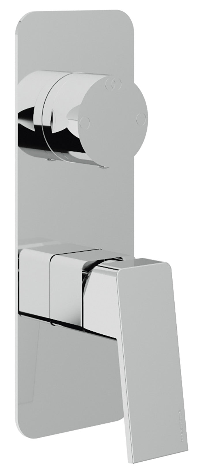 Rubinetterie Treemme 3M Pa36 RWIT 8BA2 CC 01 + RWIT 22A2 ZZ 01 Miscelatore Monocomando Doccia Incasso Muro Con Deviatore 2 Uscite Meccanico Due Fori 1 Leva Con Piastra Verticale Staffa Per Cartongesso Ottone Cromata Parte Interna Esterna Incluse