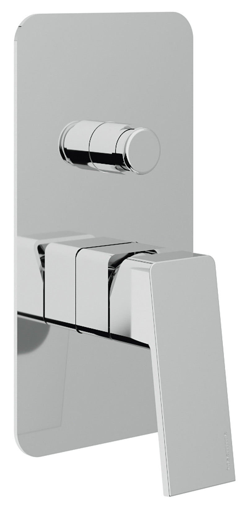 Rubinetterie Treemme 3M Pa36 RWIT 8BB1 CC 01 + RWIT 51B1 ZZ 03 Miscelatore Monocomando Vasca / Doccia Incasso Muro Meccanico 2 Vie Con Deviatore Due Fori 1 Manopola Con Piastra Staffa Cartongesso Ottone Cromato Parte Interna Esterna Incluse