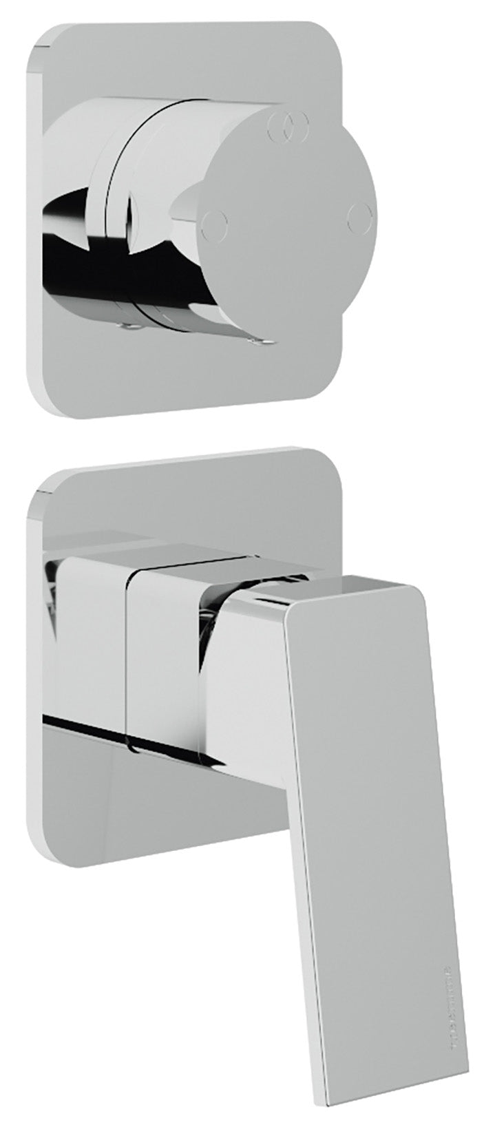 Rubinetterie Treemme 3M Pa36 RWIT 8BC2 CC 01 + RWIT 22A2 ZZ 01 Miscelatore Monocomando Doccia Incasso Muro Con Deviatore 2 Uscite Meccanico Due Fori 1 Leva Senza Piastra Verticale Staffa Per Cartongesso Ottone Cromata Parte Interna Esterna Incluse