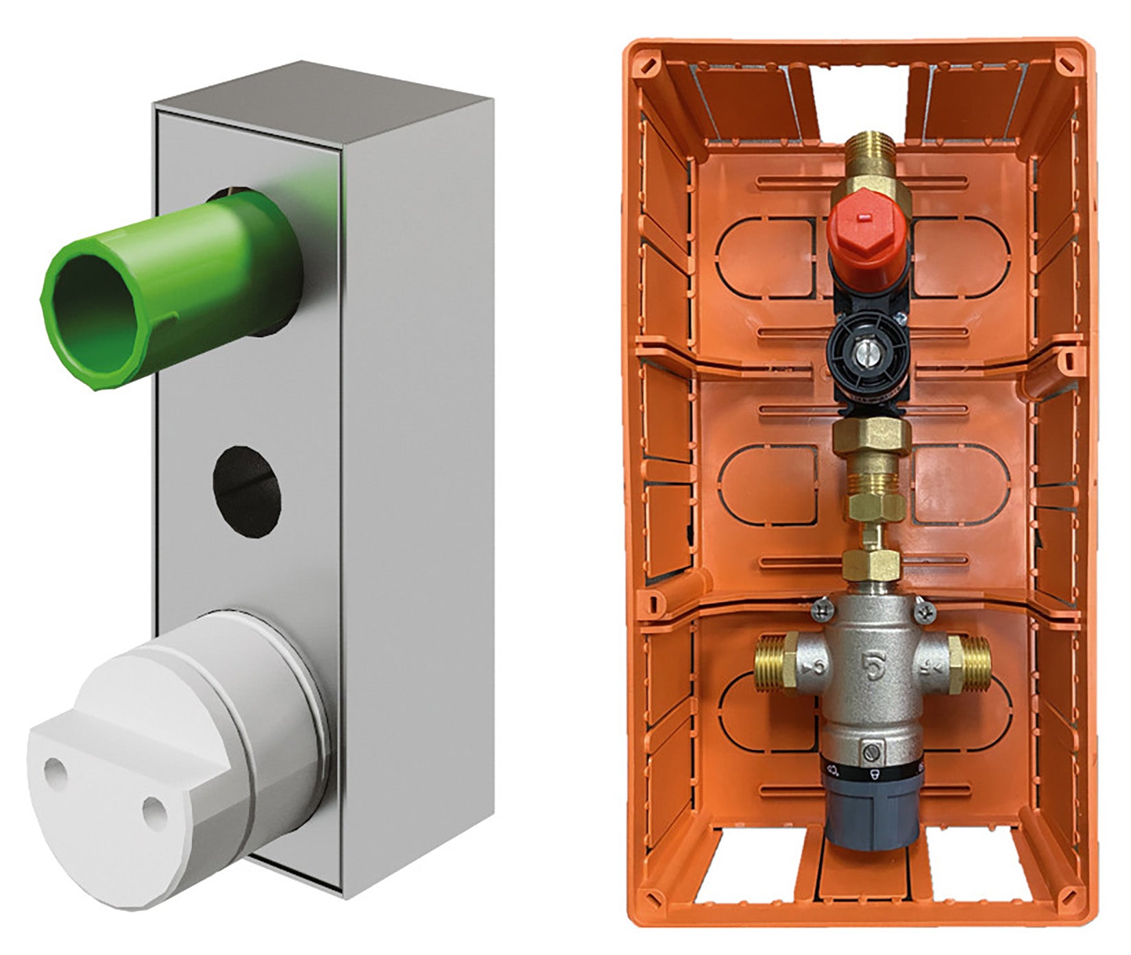 Rubinetterie Treemme 3M Electronic Washbasin Tap RWIT 6B95 CC EL + RWIT 1395 ZZ MX Rubinetto Elettronico Con Fotocellula Per Lavabo 176 Parete Alimentazione Elettrica Miscelazione Termostatica Lunghezza 185 mm Parte Interna Esterna Incluse Ottone Cromato