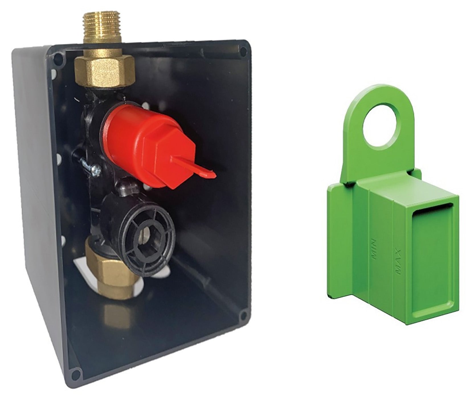 Rubinetterie Treemme 3M Electronic washbasin tap RWIT 2896 IS EL + RWIT 2895 ZZ 01 Rubinetto Elettronico Fotocellula Lavabo 230 Elettrico Standard Solo Acqua Fredda Muro Monoforo Altezza 120 mm Lunghezza 256 mm Parte Interna Esterna Incluse Acciaio Inox