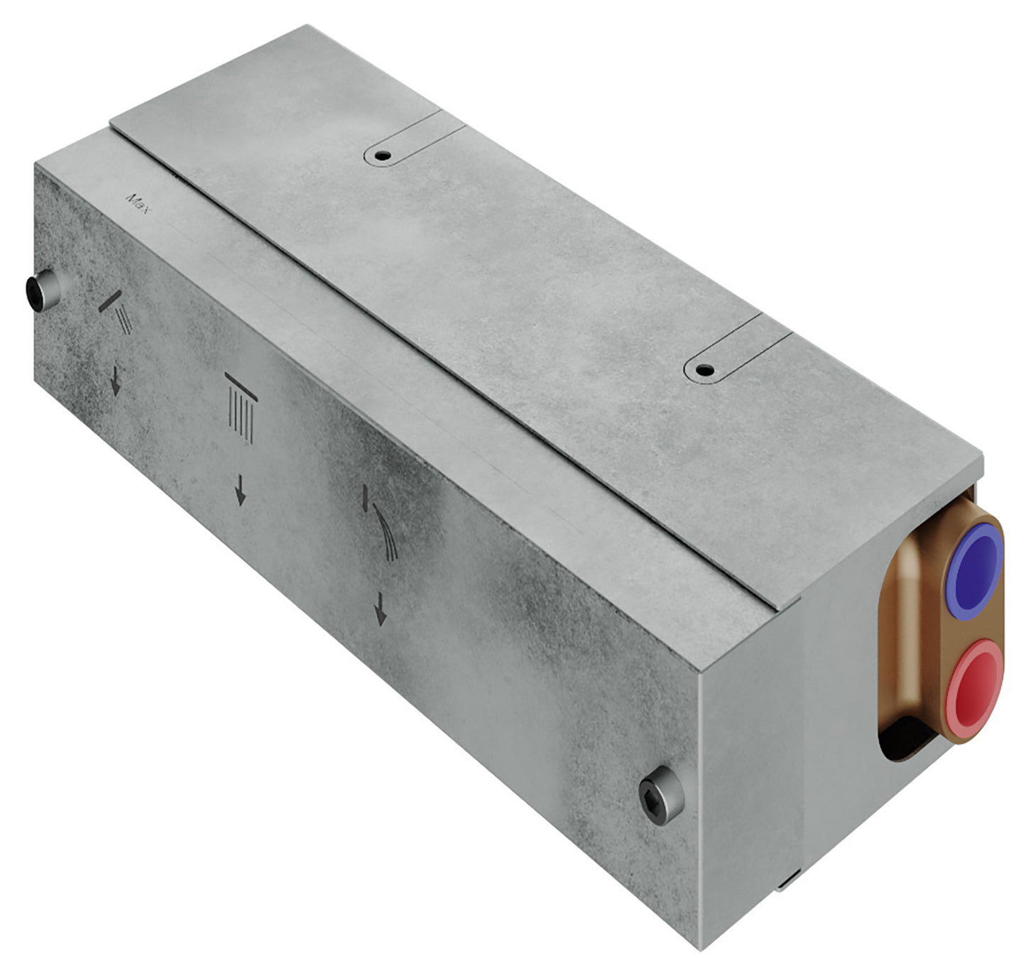 Rubinetterie Treemme 3M Watt RWIT 2B94 CC 01 + RWIT 2B94 ZZ 30 Miscelatore Doccia Termostatico Monocomando Incasso 3 Uscite Parete 4 Fori Parte Interna Esterna Incluse Stile Moderno Con Piastra Materiale Ottone Finitura Cromata