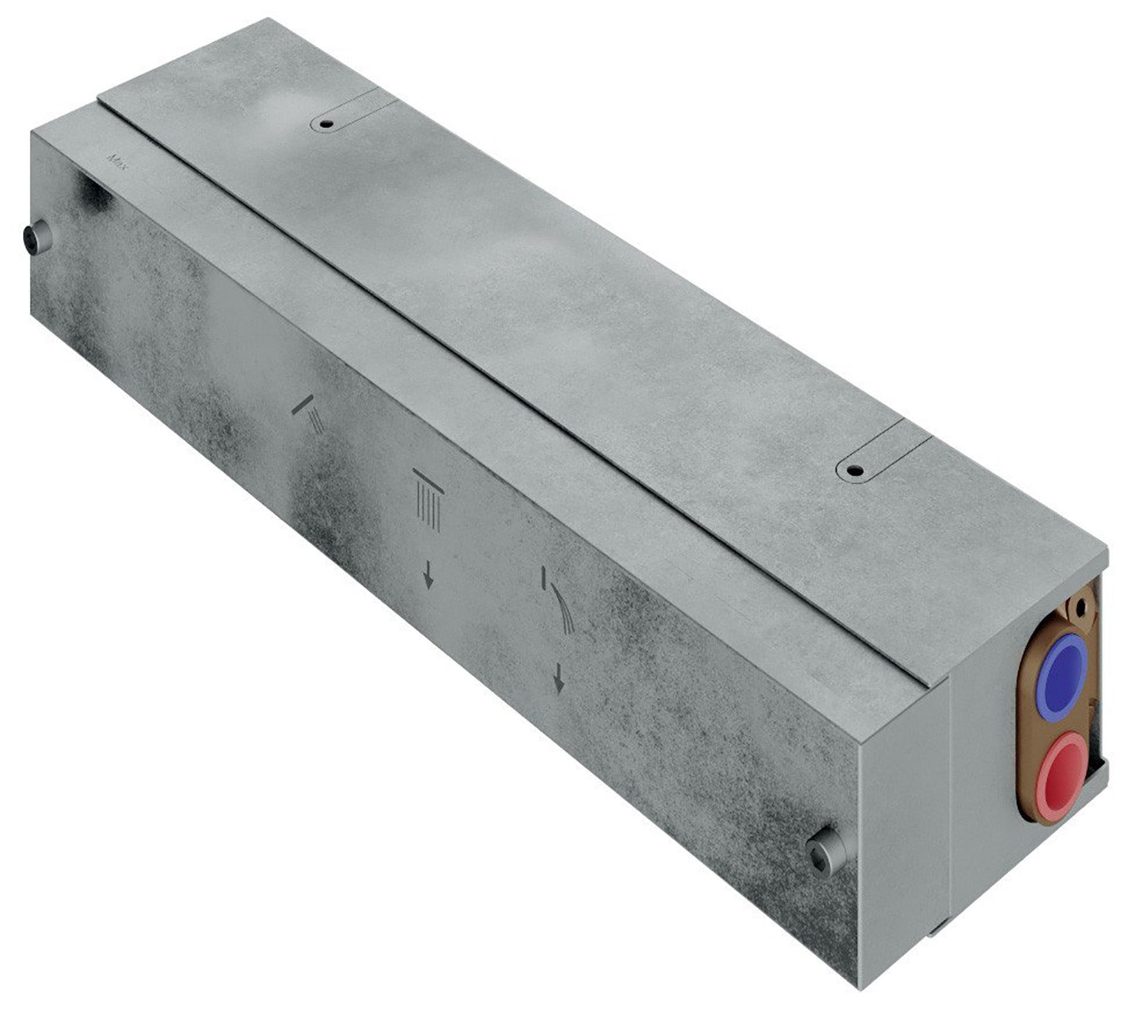 Rubinetterie Treemme 3M Watt RWIT 2B97 IS 01 + RWIT 2B97 ZZ 30 Miscelatore Doccia Meccanico Monocomando Incasso Parete 3 Uscite 6 Fori Stile Moderno Con Piastra Acciaio Inox Spazzolato Opaco Doccetta Metallo Flessibile PVC Parte Interna Esterna Incluse