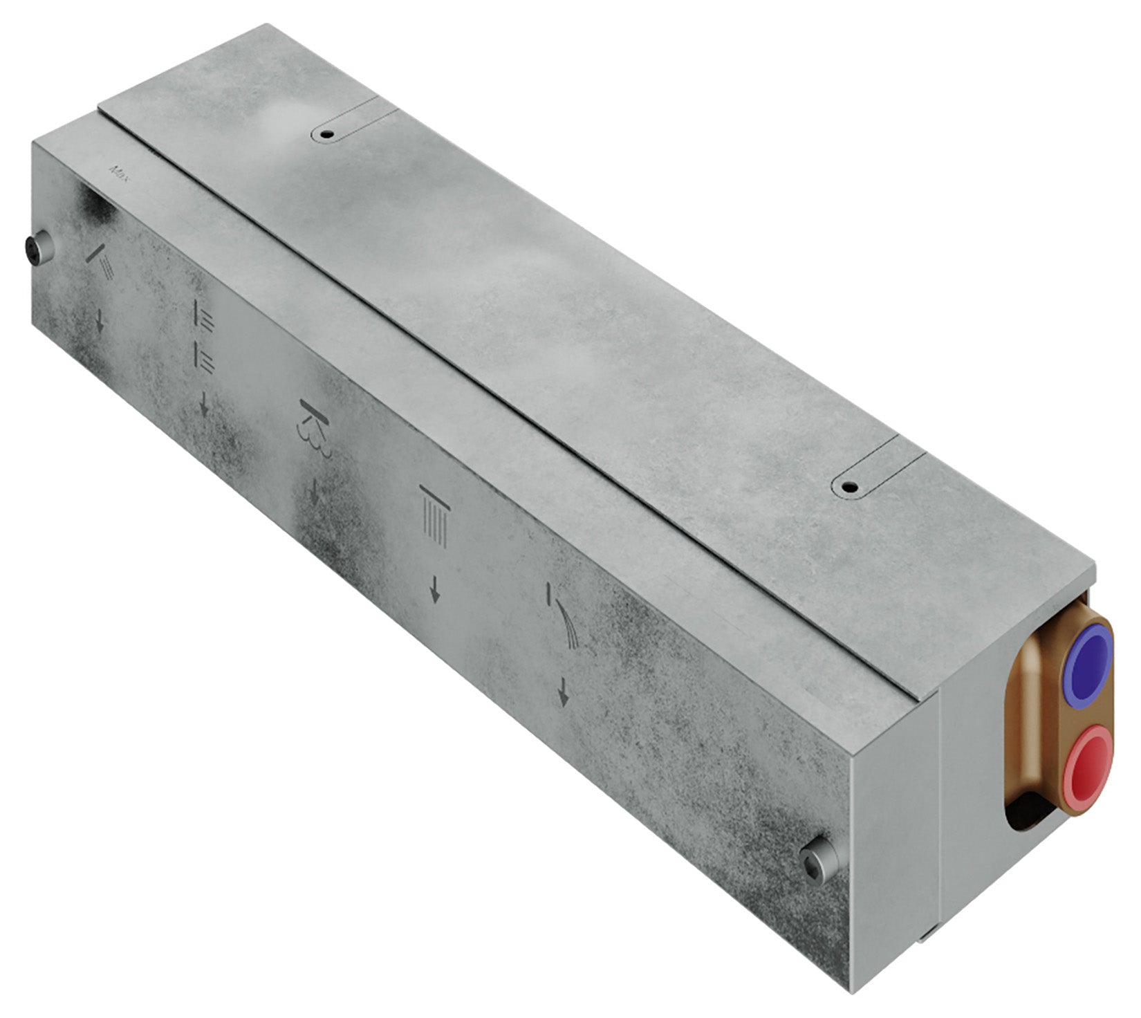 Rubinetterie Treemme 3M Watt RWIT 2BF5 CC 01 + RWIT 2BF5 ZZ 30 Miscelatore Doccia Termostatico Monocomando Incasso 5 Uscite Parete 6 Fori Parte Interna Esterna Incluse Stile Moderno Con Piastra Materiale Ottone Finitura Cromata