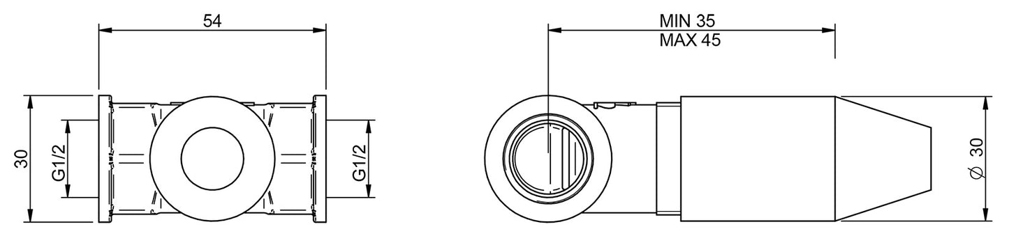 Rubinetterie Treemme 3M Old Italy Sogno RWIT 4440 CC 04 + RWIT 4440 ZZ 02 Rubinetto D'Arresto 1/2" - HOT Sinistro Ad Incasso Installazione Parete Monoforo Materiale Ottone Finitura Cromata 1 Leva Ceramica Bianco Parte Interna Esterna Incluse