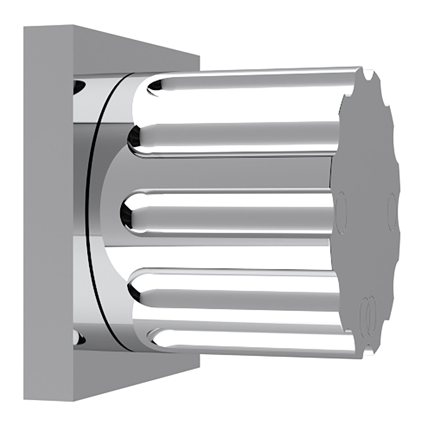 Rubinetterie Treemme 3M Kea RWIT 7AD6 CC 01 + RWIT 7AD5 ZZ 01 Rubinetto D'Arresto Deviatore Incasso 3 Uscite Monoforo Installazione Parete 1 Manopola Materiale Ottone Finitura Cromata Parte Interna Esterna Incluse