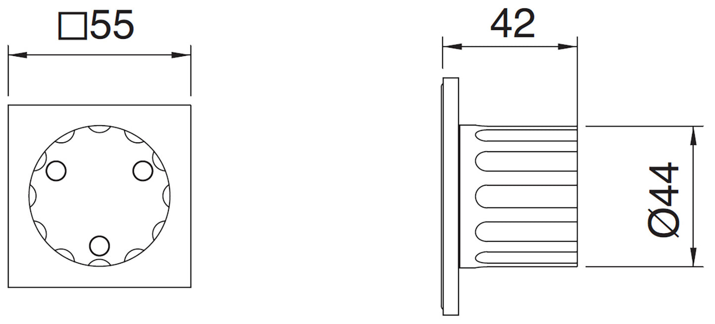 Rubinetterie Treemme 3M Kea RWIT 7AD6 CC 01 + RWIT 7AD5 ZZ 01 Rubinetto D'Arresto Deviatore Incasso 3 Uscite Monoforo Installazione Parete 1 Manopola Materiale Ottone Finitura Cromata Parte Interna Esterna Incluse