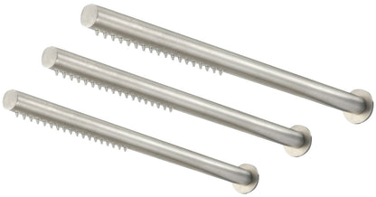 Rubinetterie Treemme 3M Showers IT 6596 IS ZZ ZZ 3 Soffioni Doccia A Parete Tubolare Cilindrico Rotondo Lunghezza 420 mm Getto a Pioggia Stile Moderno Materiale Acciaio Finitura Inox Spazzolato Opaco Collettore Parte Interna Incasso Muro Inclusa