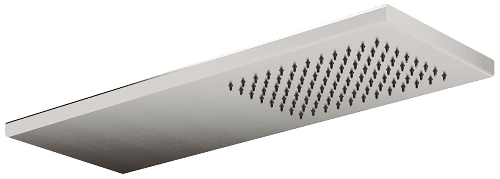 Rubinetterie Treemme SHOWERS Soffione Doccia Rettangolare Incasso A Parete 470x170 mm Pioggia Stile Moderno Materiale Acciaio Finitura Acciaio Spazzolato Opaco Inox