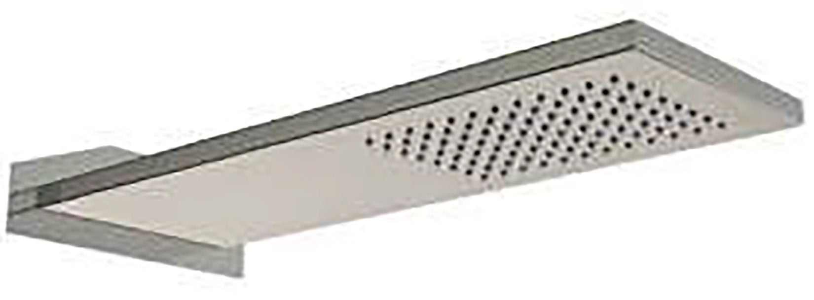 Rubinetterie Treemme SHOWERS Soffione Doccia Rettangolare Incasso A Parete 470x170 mm Pioggia Stile Moderno Materiale Acciaio Finitura Acciaio Spazzolato Opaco Inox
