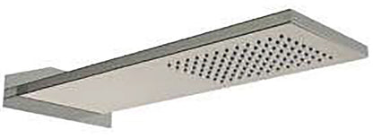 Rubinetterie Treemme SHOWERS Soffione Doccia Rettangolare Incasso A Parete 470x170 mm Pioggia Stile Moderno Materiale Acciaio Finitura Acciaio Spazzolato Opaco Inox