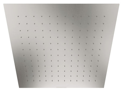 Rubinetterie Treemme 3M Showers IT RTBR 484 IS Soffione Doccia ad Incasso a Soffitto Per Controsoffitto Forma Quadrata Misura 440x440 mm Uscita Acqua a Pioggia Stile Moderno Materiale Acciaio Finitura Inox Spazzolato Opaco