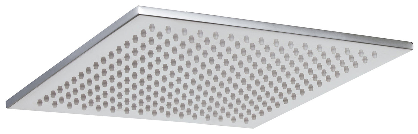 Rubinetterie Treemme 3M SHOWERS Soffione Doccia Quadrato A Parete / Soffitto 255x255 mm Pioggia Stile Moderno Materiale Acciaio Finitura Acciaio Spazzolato Opaco Inox