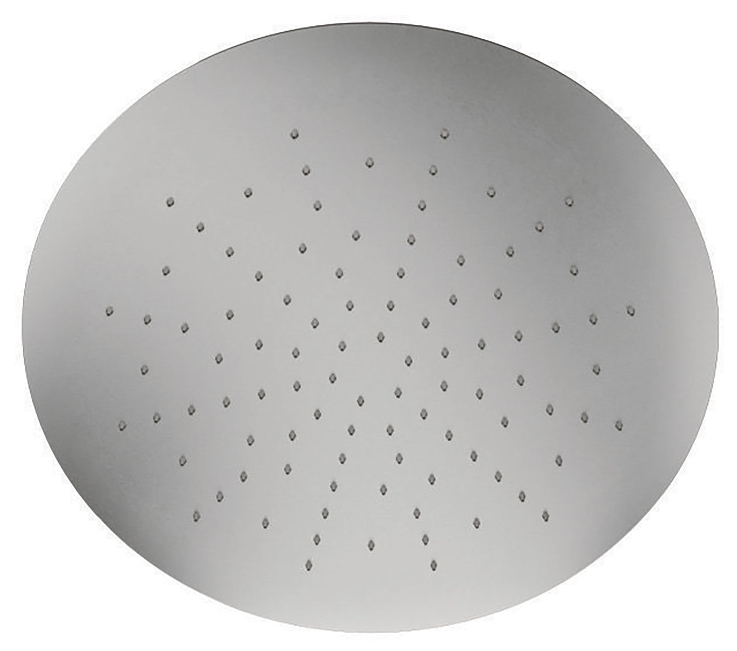 Rubinetterie Treemme 3M Showers IT RTBR 498 IS Soffione Doccia ad Incasso a Soffitto Per Controsoffitto Forma Rotonda Misura Diametro Ø 340 mm Uscita Acqua a Pioggia Stile Moderno Materiale Acciaio Finitura Inox Spazzolato Opaco