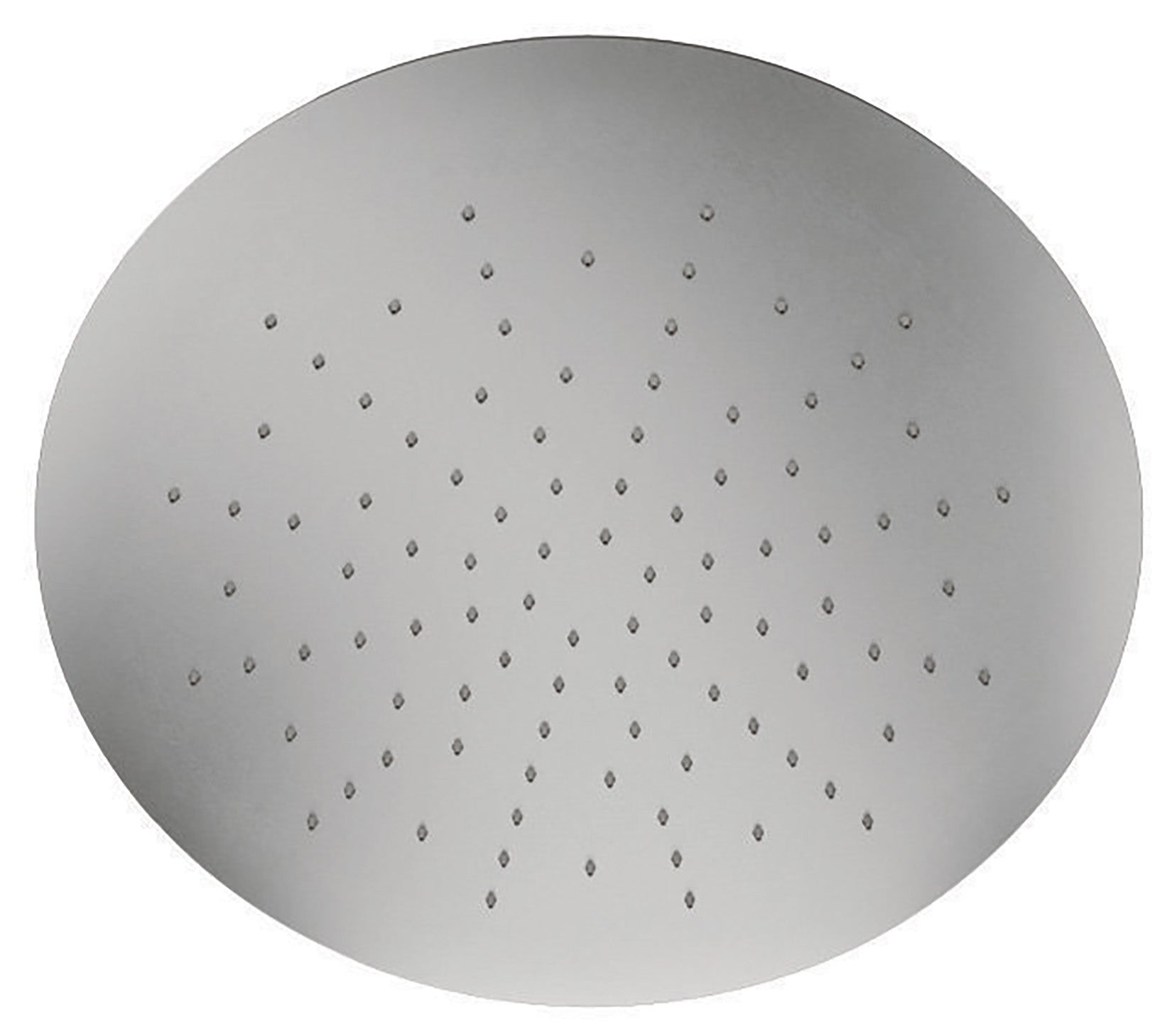 Rubinetterie Treemme 3M Showers IT RTBR 498 IS Soffione Doccia ad Incasso a Soffitto Per Controsoffitto Forma Rotonda Misura Diametro Ø 340 mm Uscita Acqua a Pioggia Stile Moderno Materiale Acciaio Finitura Inox Spazzolato Opaco