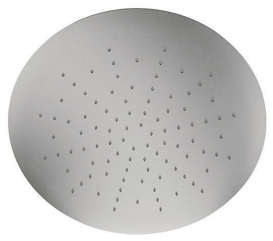 Rubinetterie Treemme 3M Showers IT RTBR 498 IS Soffione Doccia ad Incasso a Soffitto Per Controsoffitto Forma Rotonda Misura Diametro Ø 340 mm Uscita Acqua a Pioggia Stile Moderno Materiale Acciaio Finitura Inox Spazzolato Opaco