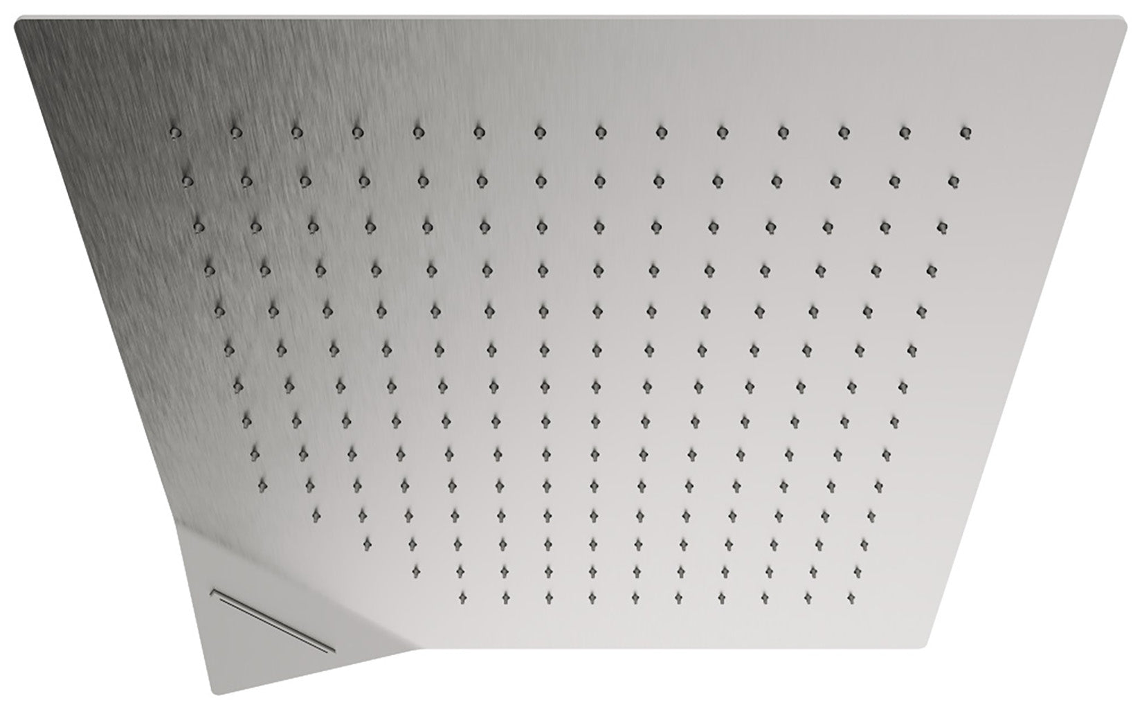 Rubinetterie Treemme SHOWERS Soffione Doccia Quadrato Soffitto Controsoffitto Ad Incasso 450x450 mm Con Pioggia E Cascata Stile Moderno Materiale Acciaio Finitura Acciaio Spazzolato Opaco Inox