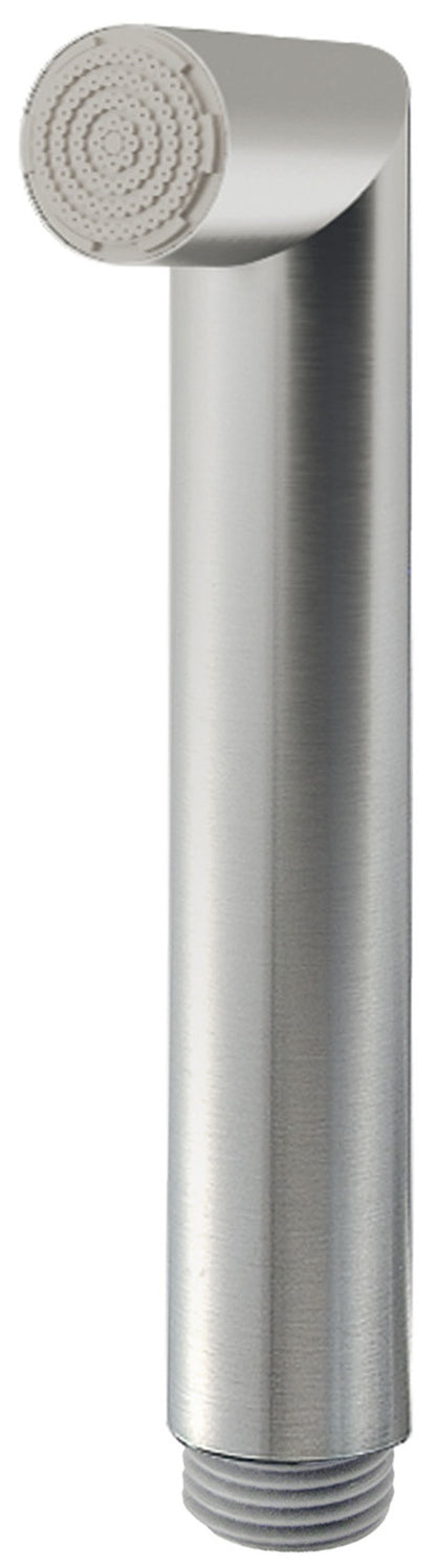 Rubinetterie Treemme 3M Showers IT RTDO 182 IS Doccetta a Mano Anticalcare Forma Tonda Diametro Ø 25 mm Altezza 160 mm Profondità 40 mm Materiale Acciaio Finitura Inox Spazzolato Opaco Uscita Acqua Pioggia Portata 8 Litri Al Minuto