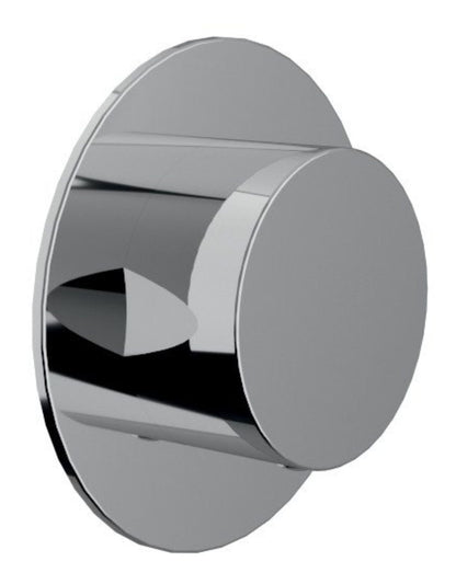 Rubinetterie Treemme 3M Showers & Thermostatics RWIT 75D5 CC 10 + RWIT 7AD5 ZZ 01 Rubinetto D'Arresto Deviatore Incasso 2 Uscite Monoforo Installazione Parete 1 Manopola Materiale Ottone Finitura Cromata Parte Interna Esterna Incluse