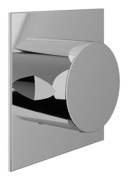 Rubinetterie Treemme 3M Showers & Thermostatics RWIT 75D5 CC 15 + RWIT 7AD5 ZZ 01 Rubinetto D'Arresto Deviatore Incasso 2 Uscite Monoforo Installazione Parete 1 Manopola Materiale Ottone Finitura Cromata Parte Interna Esterna Incluse