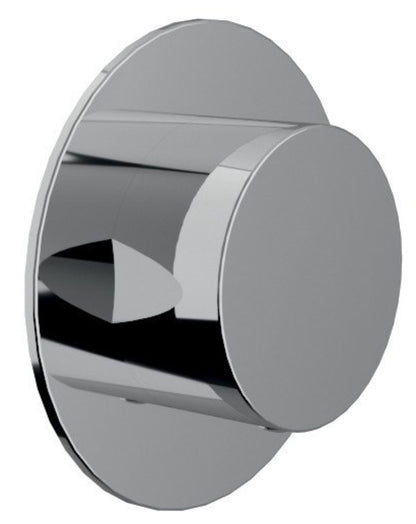 Rubinetterie Treemme 3M Showers & Thermostatics RWIT 75D6 CC 10 + RWIT 7AD5 ZZ 01 Rubinetto D'Arresto Deviatore Incasso 3 Uscite Monoforo Installazione Parete 1 Manopola Forma Tonda Materiale Ottone Finitura Cromata Parte Interna Esterna Incluse