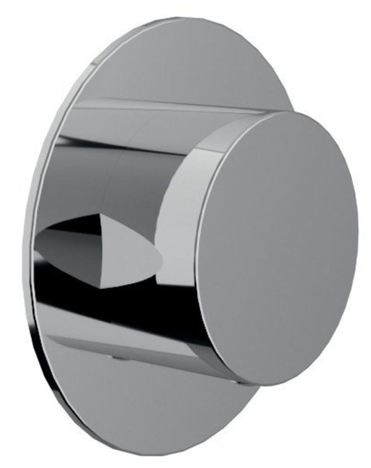 Rubinetterie Treemme 3M Showers & Thermostatics RWIT 75D6 CC 10 + RWIT 7AD5 ZZ 01 Rubinetto D'Arresto Deviatore Incasso 3 Uscite Monoforo Installazione Parete 1 Manopola Forma Tonda Materiale Ottone Finitura Cromata Parte Interna Esterna Incluse