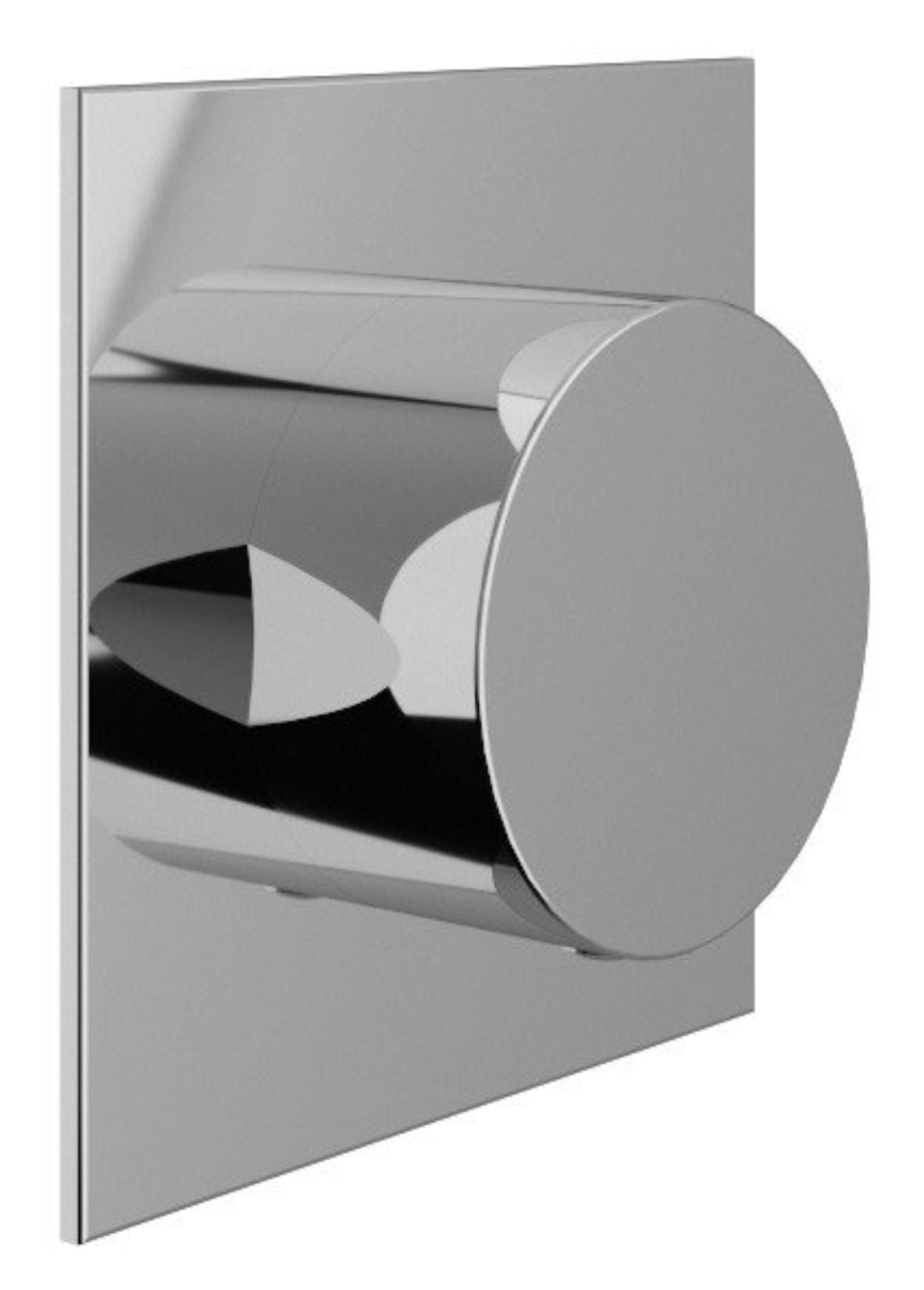 Rubinetterie Treemme 3M Showers & Thermostatics RWIT 75D6 CC 15 + RWIT 7AD5 ZZ 01 Rubinetto D'Arresto Deviatore Incasso 3 Uscite Monoforo Installazione Parete 1 Manopola Materiale Ottone Finitura Cromata Parte Interna Esterna Incluse