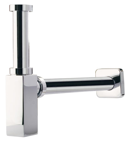 Rubinetterie Treemme 3M Spare Parts - Accessories IT 0465 CC ZZ ZZ Sifone A Vista Quadro / Tondo Per Bagno A Parete Materiale Ottone Finitura Cromata