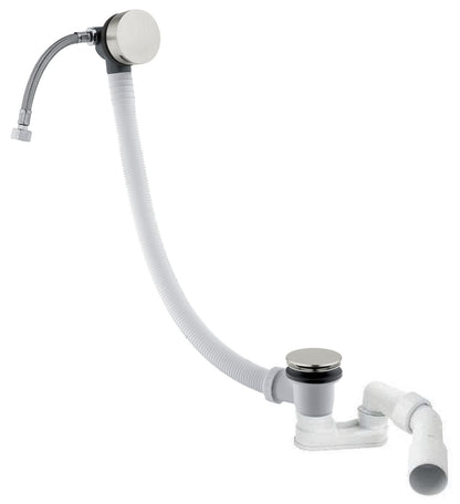 Rubinetterie Treemme 3M Spare Parts - Accessories IT 0492 CC ZZ ZZ Colonna Di Scarico Per Vasche Da Bagno Con Troppopieno Ed Erogazione Acqua Finitura Cromata