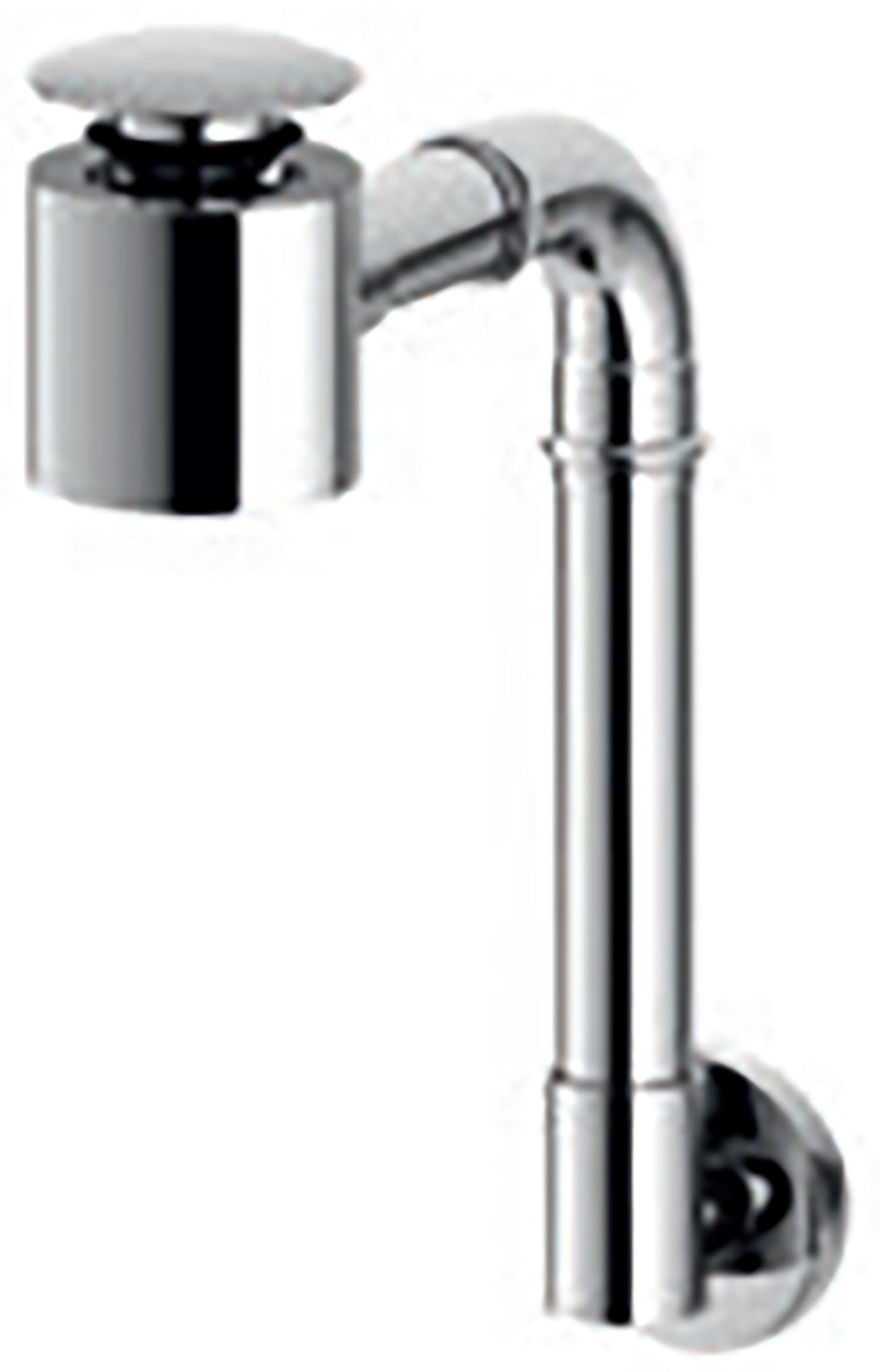 Rubinetterie Treemme 3M Spare Parts - Accessories RWIT 0408 CC 10 Sifone A Vista Tondo Per Bagno Con Piletta Di Scarico Click Clack Materiale Ottone Finitura Cromata