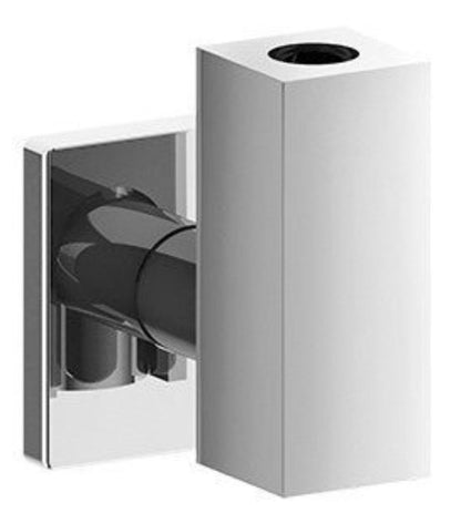 Rubinetterie Treemme 3M Spare Parts - Accessories RWIT 6527 CC 01 Rubinetto D’Arresto Con Filtro In Rete Di Acciaio Installazione Parete Monoforo Forma Quadra Materiale Ottone Finitura Cromata