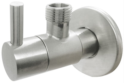 Rubinetterie Treemme 3M Spare Parts IT 0401 IS ZZ ZZ Rubinetto D’Arresto Con Filtro Installazione Parete Monoforo Materiale Acciaio Finitura Inox Spazzolato Opaco 