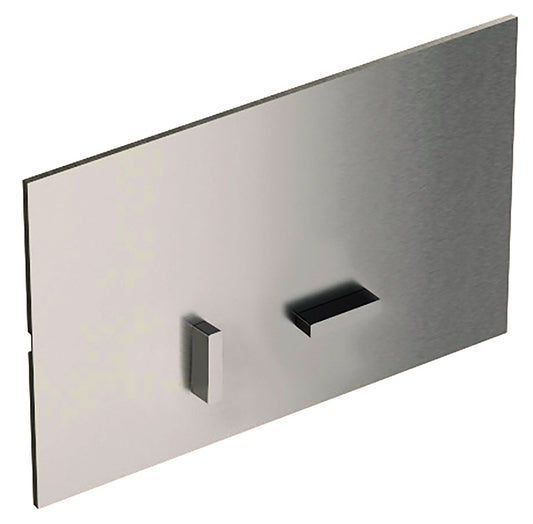 Rubinetterie Treemme 3M Spare Parts IT RTBS 111 IS Piastra Comando a 2 Tasti Rettangolari Per Cassetta WC Per Sistemi Di Fissaggio Geberit Sigma 8cm (UP720) - Sigma 12cm (UP320) Unica+ Unica Materiale Acciaio Finitura Acciaio Spazzolato Opaco Inox
