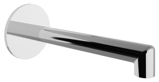 Rubinetterie Treemme 3M T30 IT 5B63 CC ZZ HF Bocca Muro 180 mm Getto Erogazione Uscita Acqua Installazione Parete Materiale Ottone Finitura Cromata Stile Moderno Monoforo Lunghezza 190 mm Portata Acqua 22 Litri Al Minuto