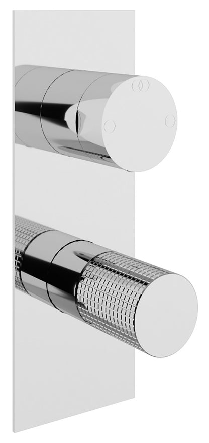 Rubinetterie Treemme 3M T30 RWIT 5BA2 CC Z4 + RWIT 22A2 ZZ 01 Miscelatore Monocomando Doccia Deviatore Incasso Parete Meccanico 2 Fori 1 Manopola Forma Tonda Due Vie Materiale Ottone Finitura Cromata Con Piastra Stile Moderno Parte Interna Esterna Incluse