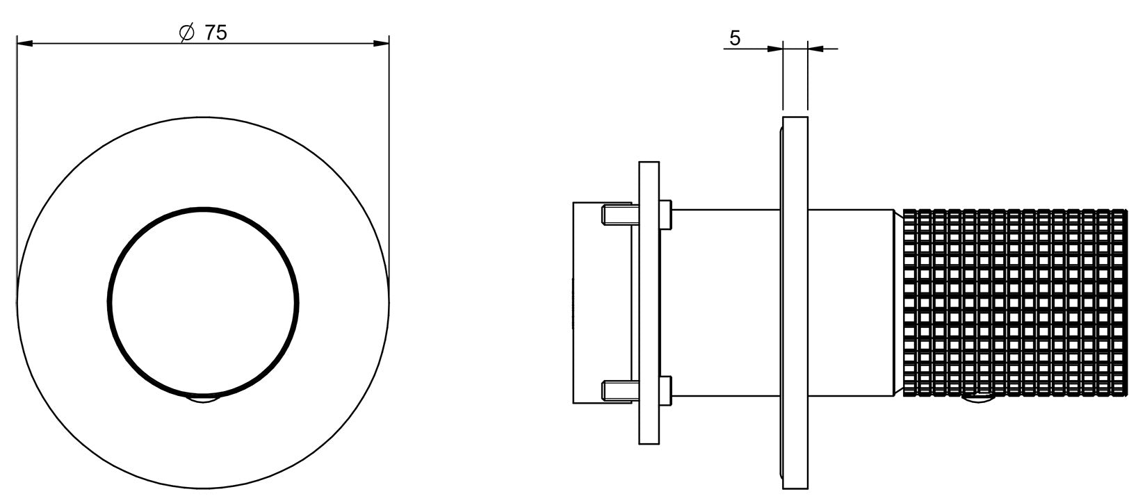 Rubinetterie Treemme 3M T30 RWIT 5BC8 CC Z4 + RWIT 51A8 ZZ 03 Miscelatore Remoto Lavabo Doccia Incasso Parete Forma Tonda Monoforo Monocomando 1 Leva Materiale Ottone Finitura Cromata Stile Moderno Parte Interna Esterna Incluse