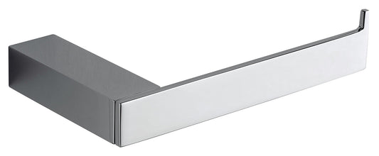 Rubinetterie Treemme 3M TAG# Quadra IT 1Z01 CC ZZ ZZ Portacarta Porta Rotolo Carta Igienica Per Bagno Installazione A Parete Forma Squadrata Lunghezza 143 mm Profondità 80 mm Materiale Ottone Finitura Cromato